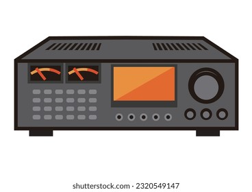 Vector illustration of a fixed amateur radio