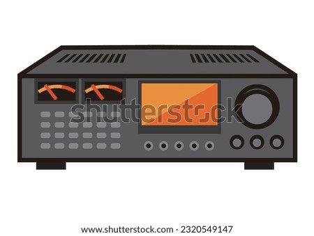 Vector illustration of a fixed amateur radio