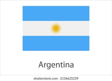 Vector Illustration of the flag of Argentina