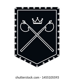 Vector illustration of flag and banner sign. Set of flag and cloth vector icon for stock.