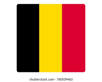Vector illustration of flag of Belgium