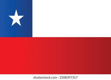 Vector Illustration of the flag of Chile