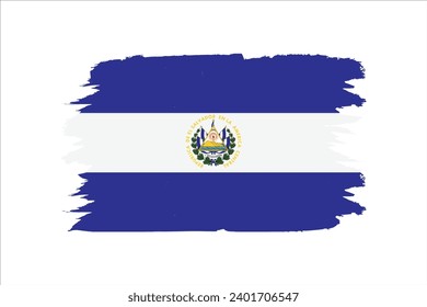 Vector illustration of the flag of El Salvador,  el salvador map, el salvador flag, el salvador