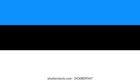Vektor-Illustration der Flagge Estlands