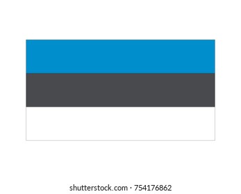 Vector illustration of flag of Estonia