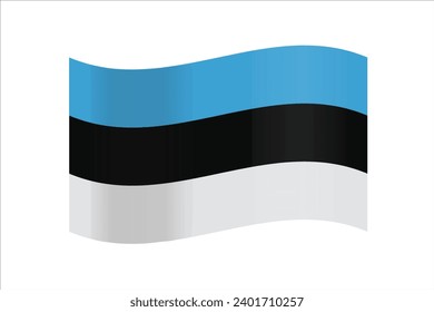 Vector illustration of the flag of Estonia, estonia, estonia nature, estonia flag