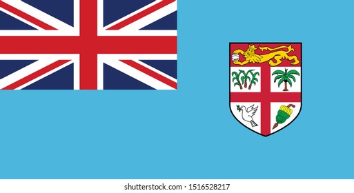 vector illustration of Flag of Fiji