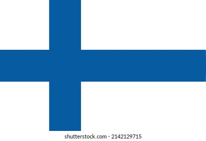 vector illustration of the flag of finland