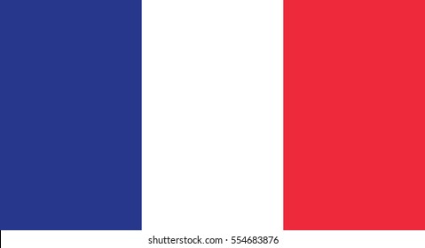 Vector Illustration , Flag of France