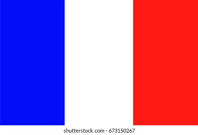 Vector illustration of the flag of France