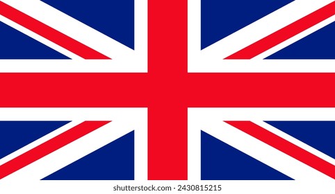 vector illustration of the flag of Great Britain