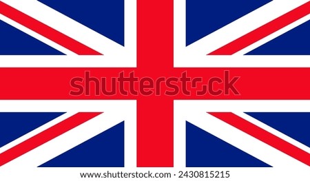 vector illustration of the flag of Great Britain