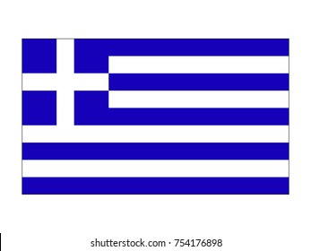 Vector illustration of flag of Greece