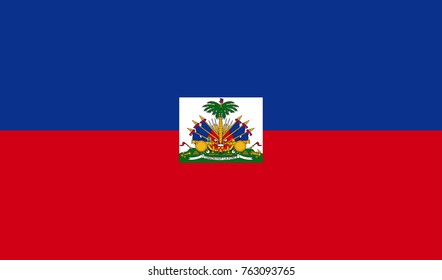 Vector Illustration Flag of Haiti for continue.