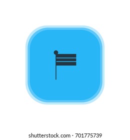 Vector Illustration Of Flag Icon. Beautiful Web Element Also Can Be Used As Map Marker Element.
