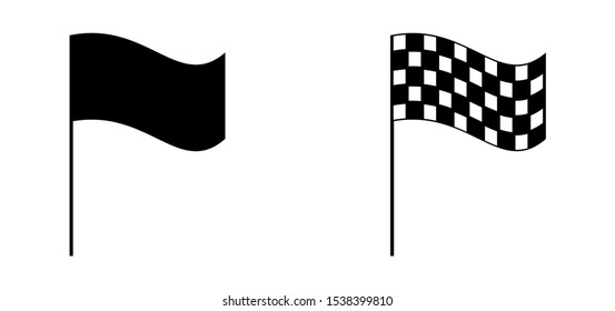 Vector illustration of a flag icon on a white background