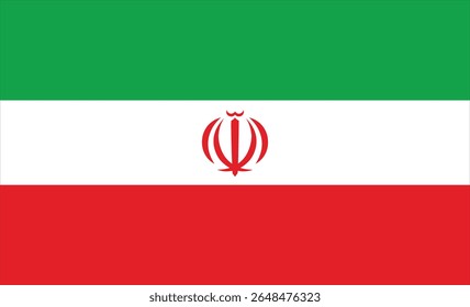 Vector Illustration , Flag of Iran