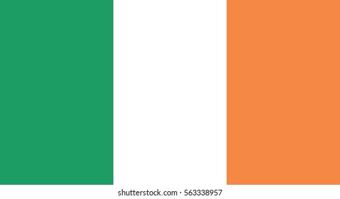 Vector Illustration , Flag of Ireland