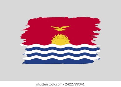 Vector Illustration of the flag of Kiribati