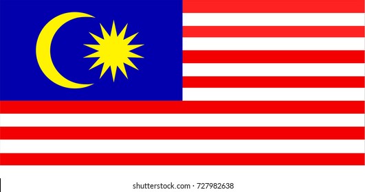 Vector Illustration Flag of Malaysia for continue.