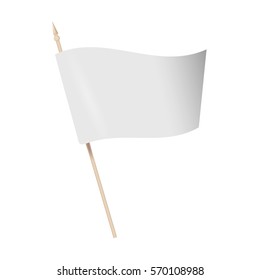 Vector illustration flag mock-up. vector flag isolated on transparent background. Advertising flag banner for advertising illustration. 