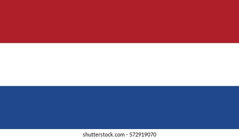 Vector Illustration , Flag of Netherlands