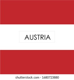 Vector illustration flag, official colors.