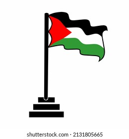 Vektorgrafik der Flagge des Palaststaates im mittleren Osten