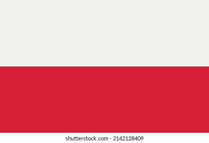 Vector illustration of the flag of poland
