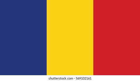 Vector Illustration , Flag of Romania