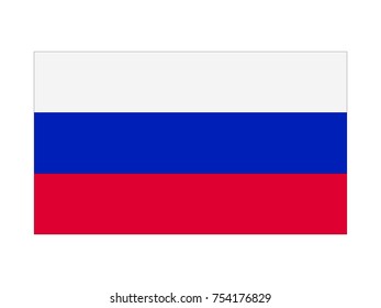 Vector illustration of flag of Russia