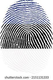 Ilustración vectorial del indicador en forma de huella