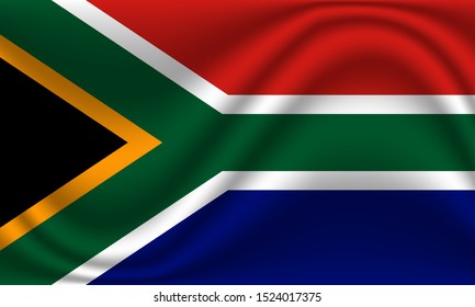 Vector illustration of the flag of South Africa, can be used as background, wallpaper, project, template and other.