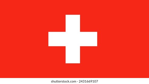 vector illustration flag of Switzerland