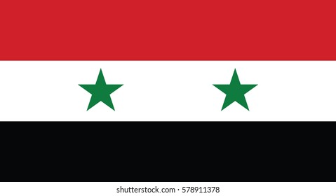 Vector Illustration , Flag of Syria