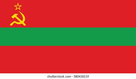 Vector Illustration , Flag of Transnistria