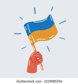 Vector illustration Flag of Ukraine.