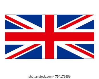 Vector illustration of flag of United Kingdom