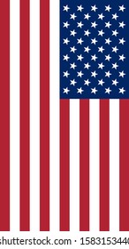 Vector Illustration Flag United States America Stock Vector (Royalty ...