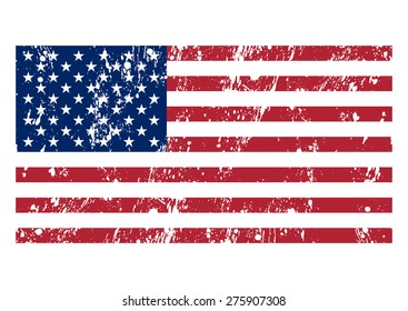Vector illustration of the flag usa.