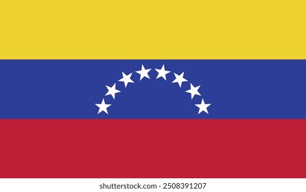 Vector Illustration of the flag of Venezuela