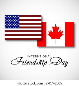 Vector illustration of a Flags for Happy Friendship Day.