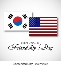 Vector illustration of a Flags for Happy Friendship Day.