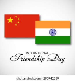 Vector illustration of a Flags for Happy Friendship Day.