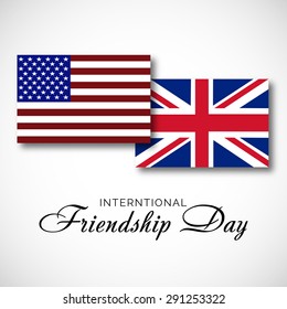 Vector illustration of a Flags for Happy Friendship Day.