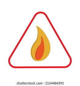 vector illustration flame in doodle style