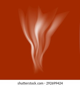 Vector illustration of flame on a dark red background. Eps 10.