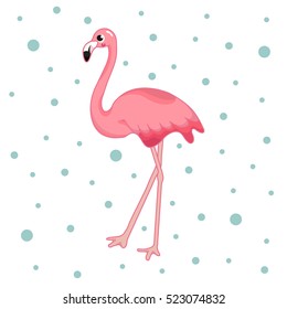 Vector Illustration of a Flamingo