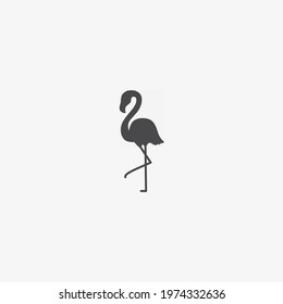 Vector illustration of flamingo icon