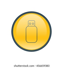 Vector illustration of flash drive icon